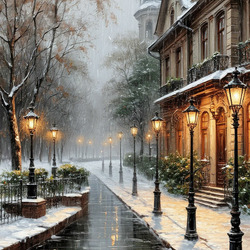 Пазл: Зима в городе