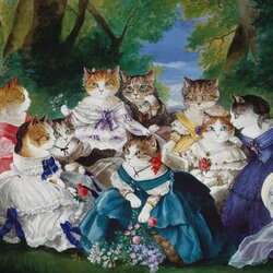 Пазл: Императрица с дамами