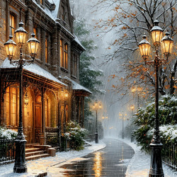 Пазл: Зима в городе