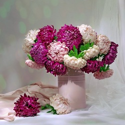 Пазл: Пионовидных астр букет 