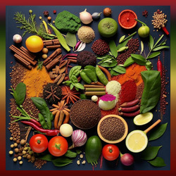 Пазл: Специи и фрукты