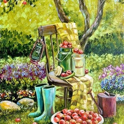 Пазл: Яблочный день