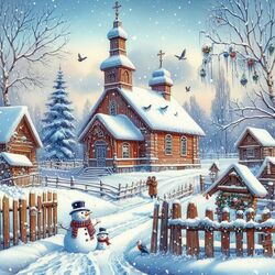 Пазл: Зимний день