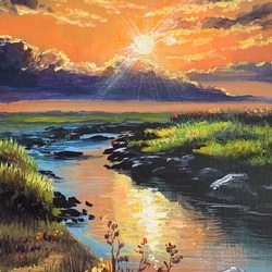 Пазл: На закате