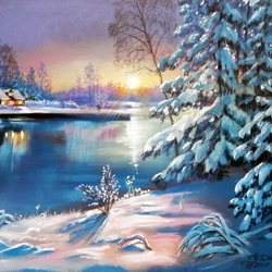 Пазл: На белых крыльях января