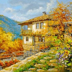 Пазл: Солнечный дворик