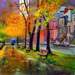 Пазл: Плачет сентябрь по ушедшему лету