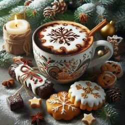 Пазл: Новогодний кофе