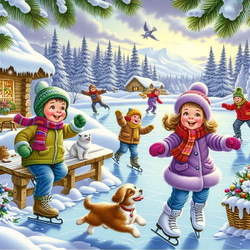 Пазл: На катке