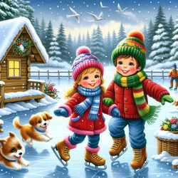 Пазл: На катке