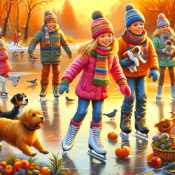 Пазл: На катке