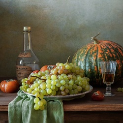 Пазл: С тыквой и виноградом 