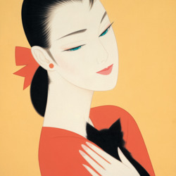 Пазл: Черный кот