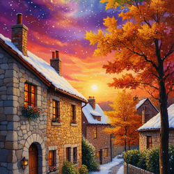 Пазл: Падает снег