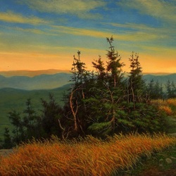 Пазл: Закат в горах