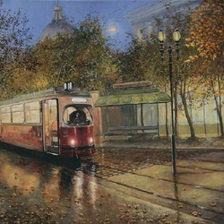 Пазл: *Вечерний трамвай*
