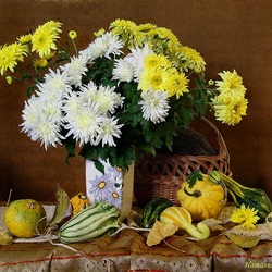 Пазл: И подсолнух в корзине