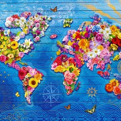 Пазл: Цветочный мир