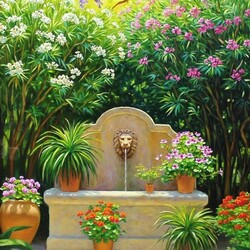 Пазл: Фонтан