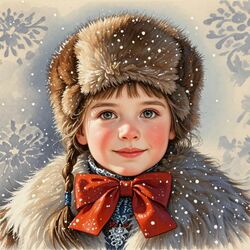 Пазл: Портрет школьницы