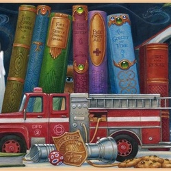 Пазл: На книжной полке