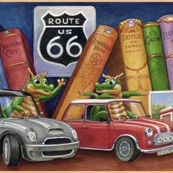 Пазл: На книжной полке