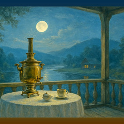 Пазл: Вечером на террасе