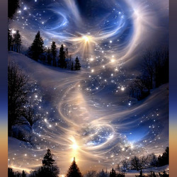 Пазл: Фантастическая зимняя ночь