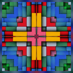 Пазл: Плиточный калейдоскоп