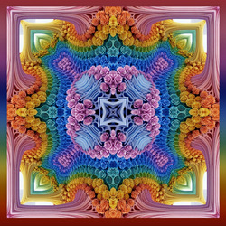 Пазл: Калейдоскоп из роз