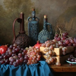 Пазл: С виноградом 