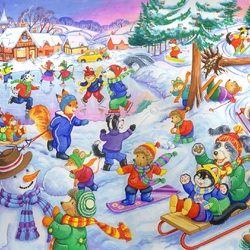 Пазл: Веселье на катке