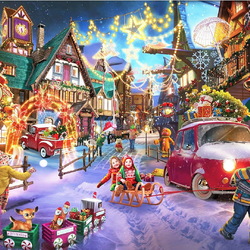 Пазл: Праздничная улица