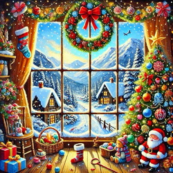 Пазл: Новогоднее окно