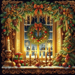 Пазл: Новогоднее окно