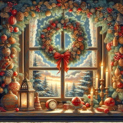 Пазл: Новогоднее окно