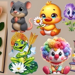 Пазл: Веселые зверюшки