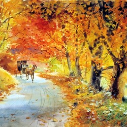 Пазл: Осенняя прогулка