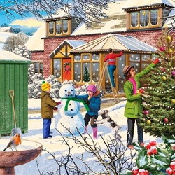 Пазл: Семейное рождество 