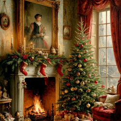 Пазл: Новогодний интерьер