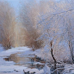 Пазл: Кристаллы зимнего леса