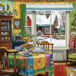 Пазл: Зимнее утро