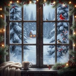 Пазл: Декабрь за окном