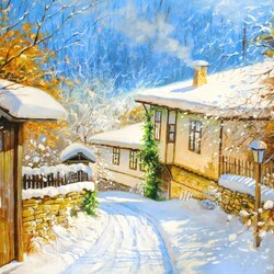 Пазл: Солнечный зимний день