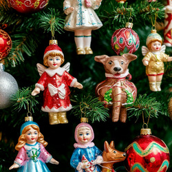 Пазл: Ёлочные украшения