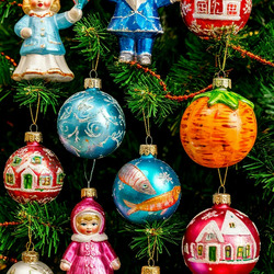 Пазл: Ёлочные украшения