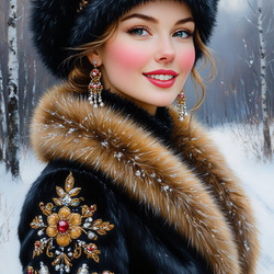 Пазл: Зимняя красавица