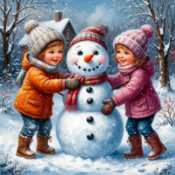 Пазл: Зимние забавы