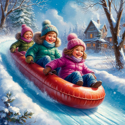 Пазл: Зимние забавы