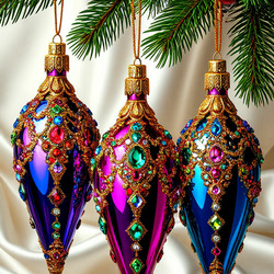 Пазл: Ёлочные украшения